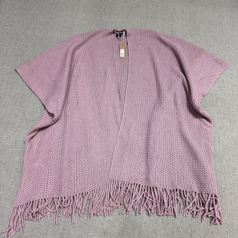 Steve Madden Cardigan Pink Short Sleeve Women’s One Size NWT - Picture 5 of 10